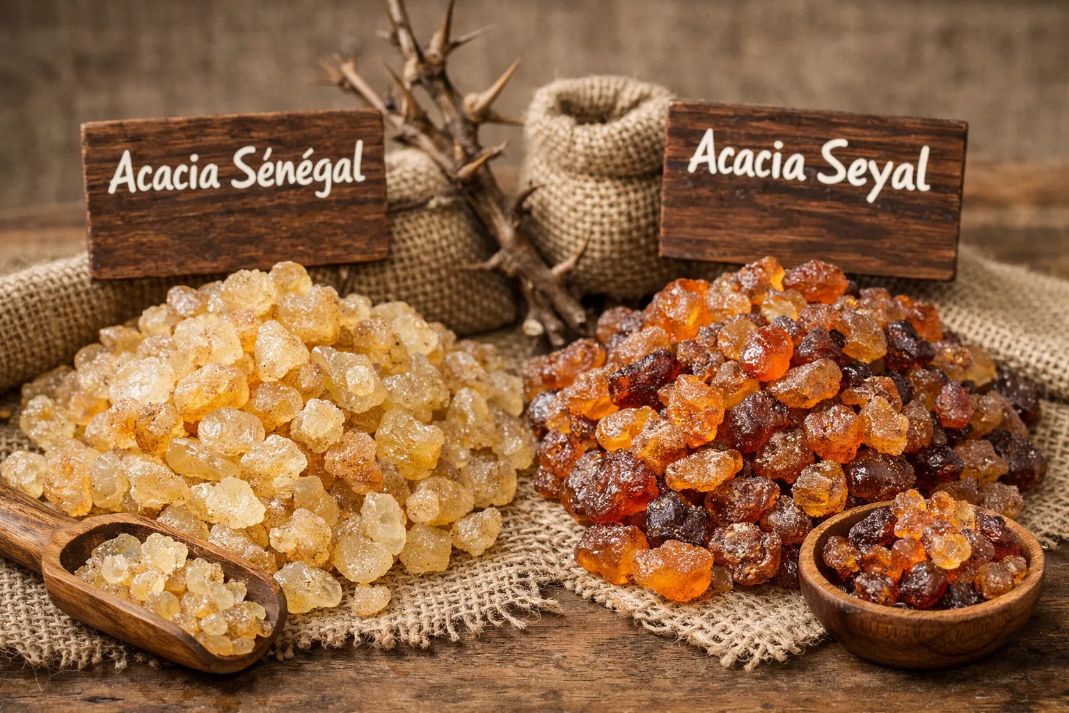 Acacia arabic gum resins
